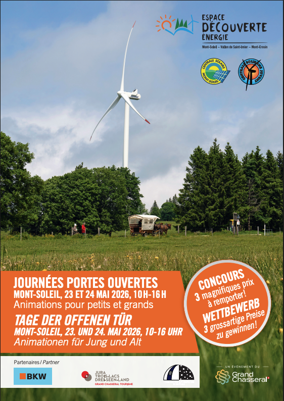 Journées portes ouvertes à Mont-Soleil 23 et 24 mai 2026